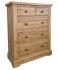 Francis Solid Oak 3+2 Drawer Chest
